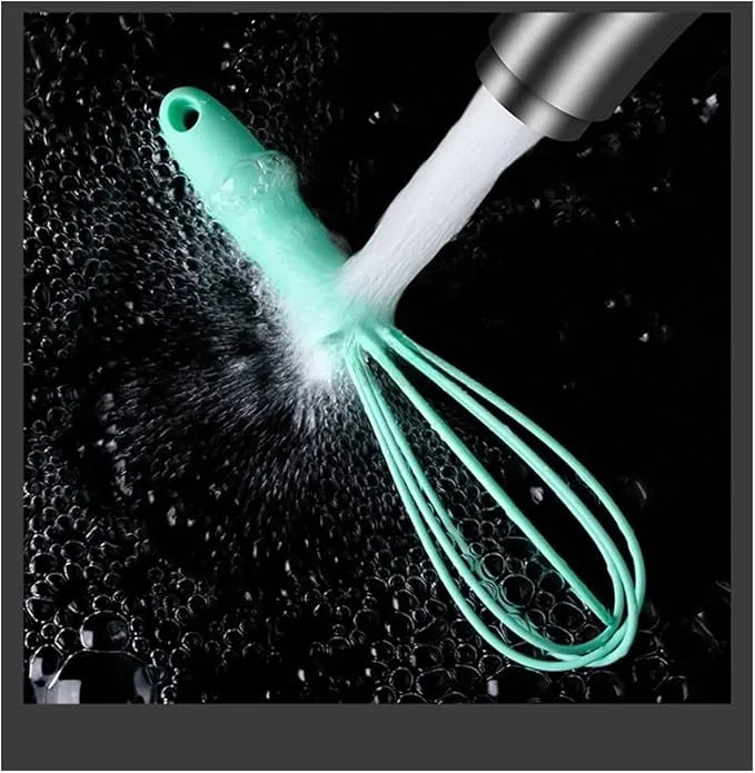 Silicone Whisk – Large Manual Egg Beater, Milk Frother & Mixer | Non-Stick Heat-Resistant Kitchen Baking Tool