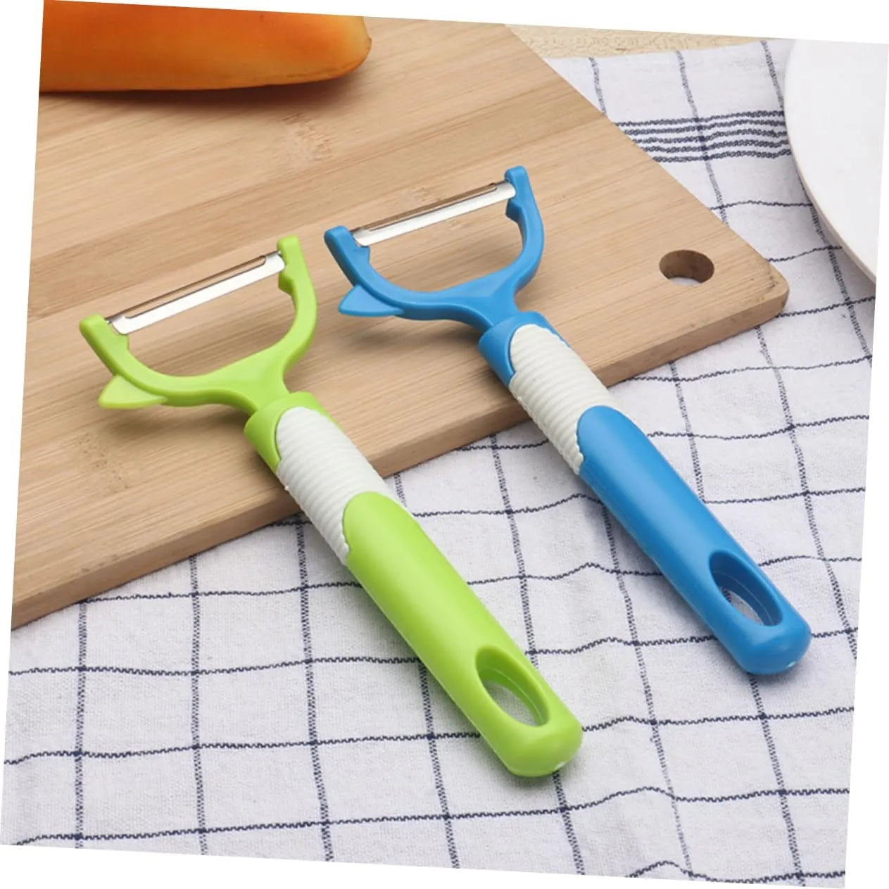 Fruit Vegetable Peeler Knife Multi-function Slicer Peeler Stainless Steel Wall Mount Easy Peel