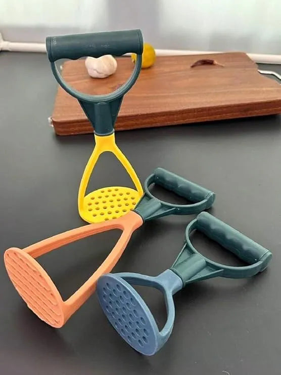 Non-Stick High-Quality Potato Masher – Heavy Duty Stainless Steel Press for Mashing Potatoes & Vegetables