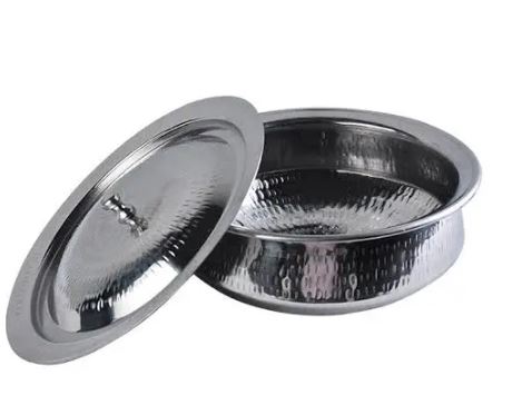 Stainless Steel Mathar Handi – Hammered Finish
