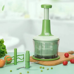 1500ml Hand Manual Chopper Pull Mashed Vegetable Machine - AllThings