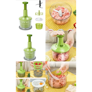 1500ml Hand Manual Chopper Pull Mashed Vegetable Machine - AllThings