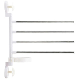 4-Bar Towel Rack With Hair Dryer Holder - AllThings