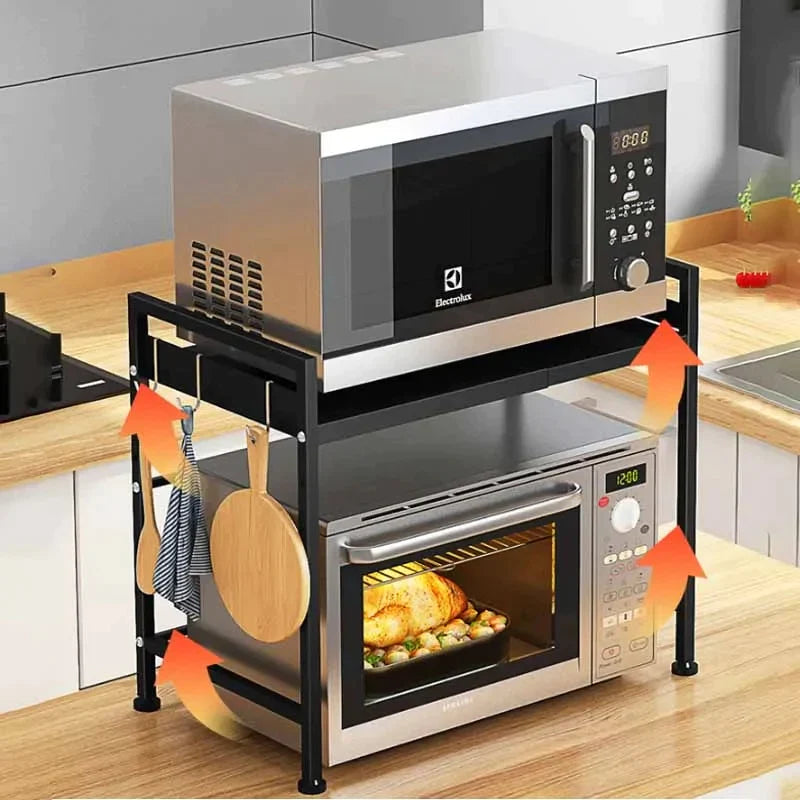 Adjustable Microwave Oven Shelf