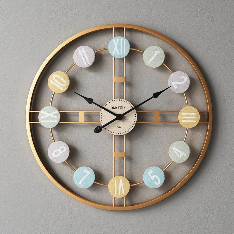 Metallic Colorful Digit Clock