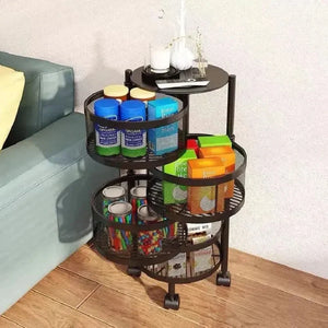 Premium Round Metal Trolley - AllThings