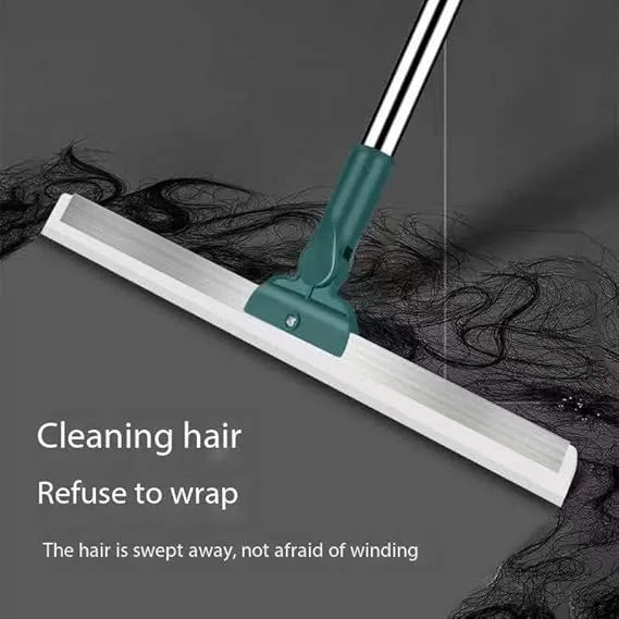 Silicone Broom Wiper Mop – Hair Sweeping & Water Scraping Floor Cleaner, Foam Bathroom Wiper for Home Cleaning