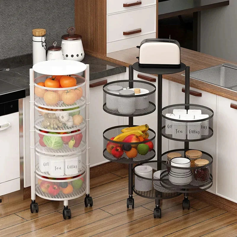 Premium Round Metal Trolley - AllThings