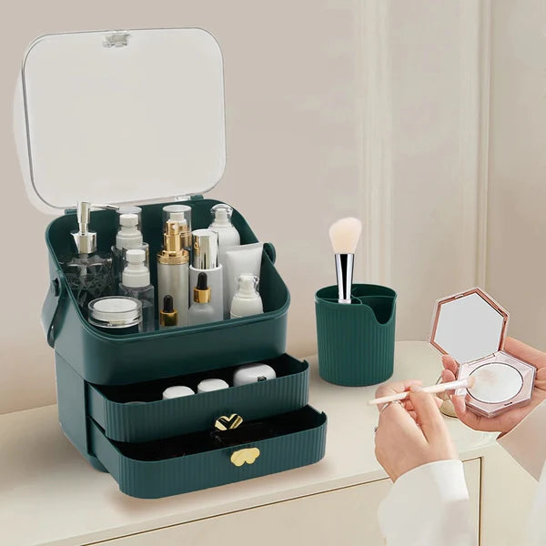 Portable Dustproof Makeup Organizer