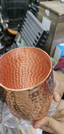 Handcrafted Hammered Copper Glass – Premium Drinking Tumbler