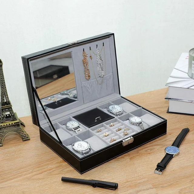 Watch & Jewellery organizer with mirror!