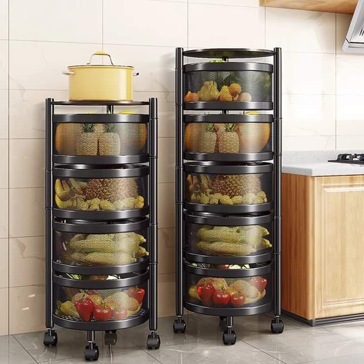 Premium Round Metal Trolley - AllThings