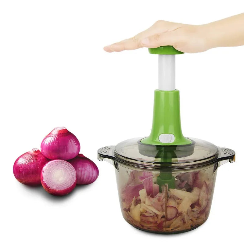 1500ml Hand Manual Chopper Pull Mashed Vegetable Machine - AllThings