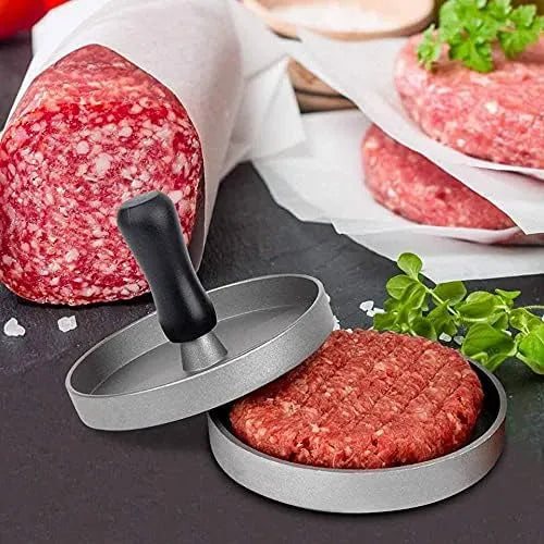 12cm Round Burger Press – Aluminum Alloy Hamburger Maker | Non-Stick Meat & Beef Patty Forming Tool