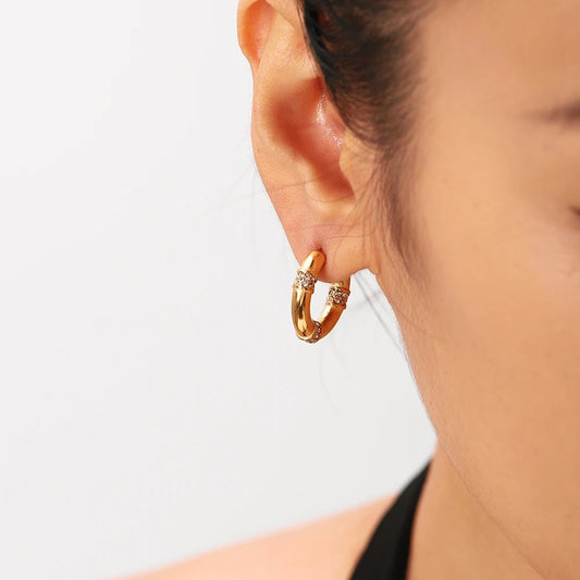 Classic Hoop earrings Gold Plated