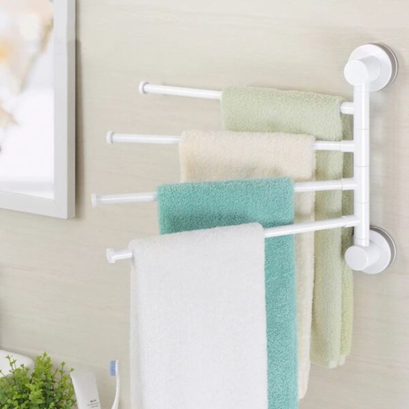 Four Arm Rotatable Towel Rack - AllThings