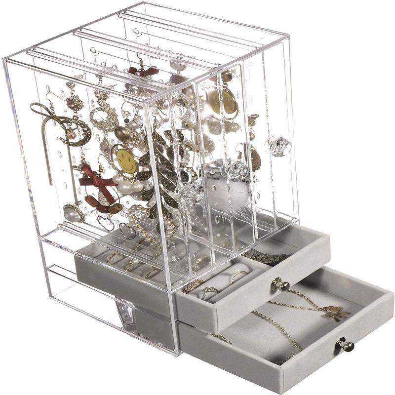 Transparent Acrylic Jewelry Storage Box - AllThings