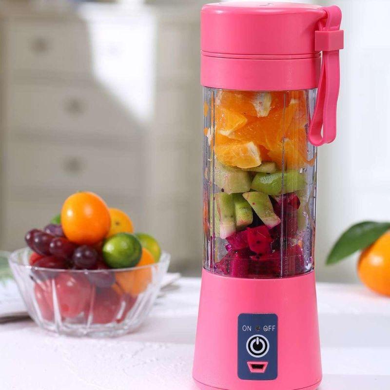Rechargeable Portable Electric Fruit Juicer Blender Machine - 400ml - AllThings