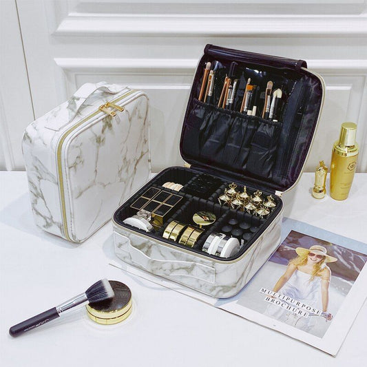 Travel Makeup Cosmetic Organizer - White-2101 - AllThings