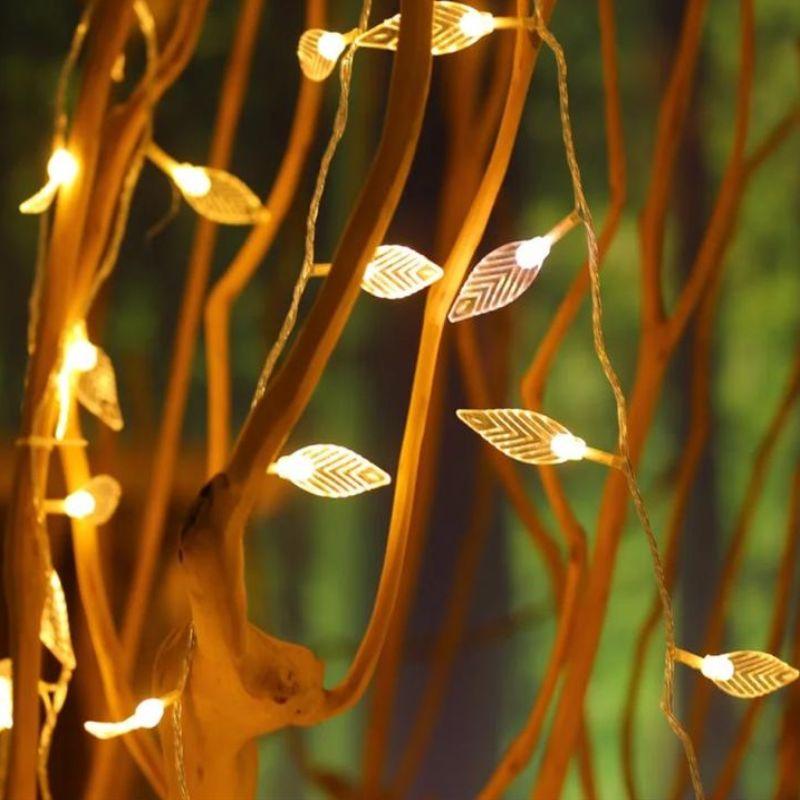 Crystal Leafs String Fairy Lights - AllThings