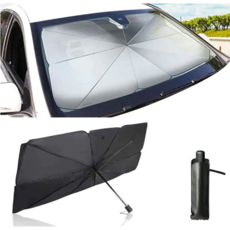 Umbrella style car wind shade
