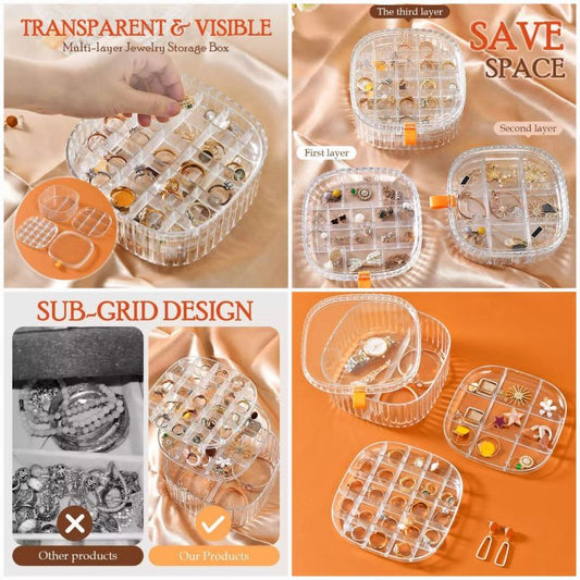 Transparent crystal jewelry storage organizer - AllThings