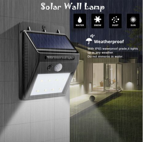 Solar Sensor Wall Lamp