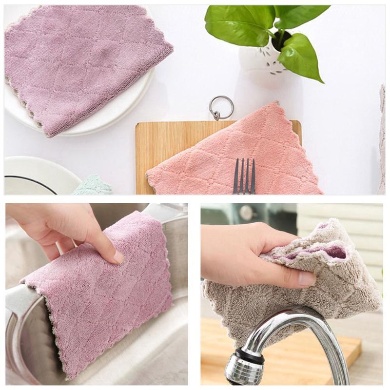 Super absorbent microfiber kitchen cleaning cloth