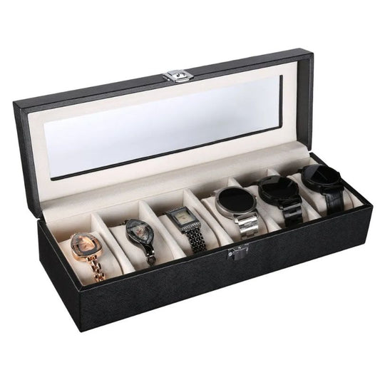 6  and 12 Slot Leather Watch Organisers
