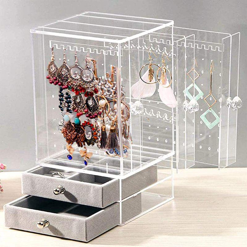 Transparent Acrylic Jewelry Storage Box - AllThings