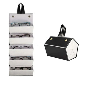 Folding Travel Glasses Organizer 5 Slots - AllThings