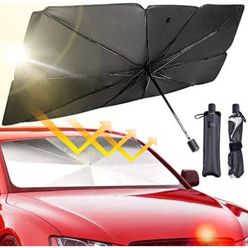 Umbrella style car wind shade