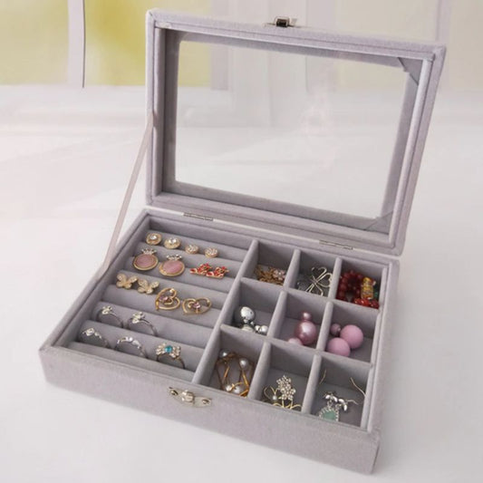 Portable Velvet Jewellery Box